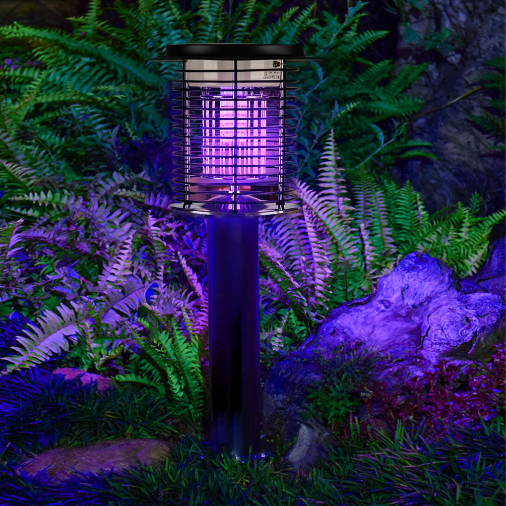 Lampe Anti-Moustiques LED Solaire et USB - Lampe Insecticide Étanche et Efficace