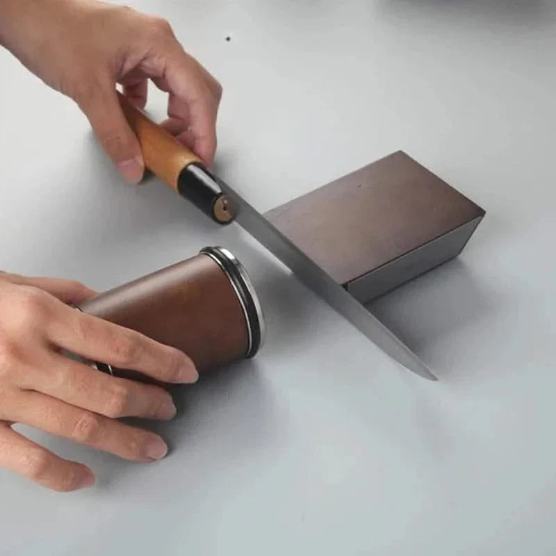 Aiguiseur avec angle d'aiguisage de 15° & 18° degré - Affûteur à rouleau