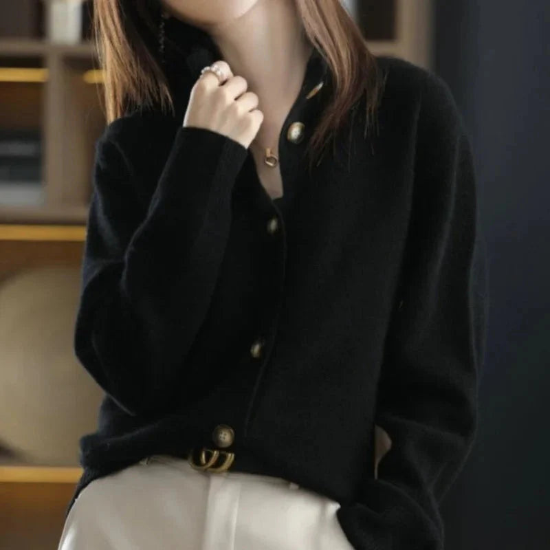 Cardigan luxe femme-Old Money