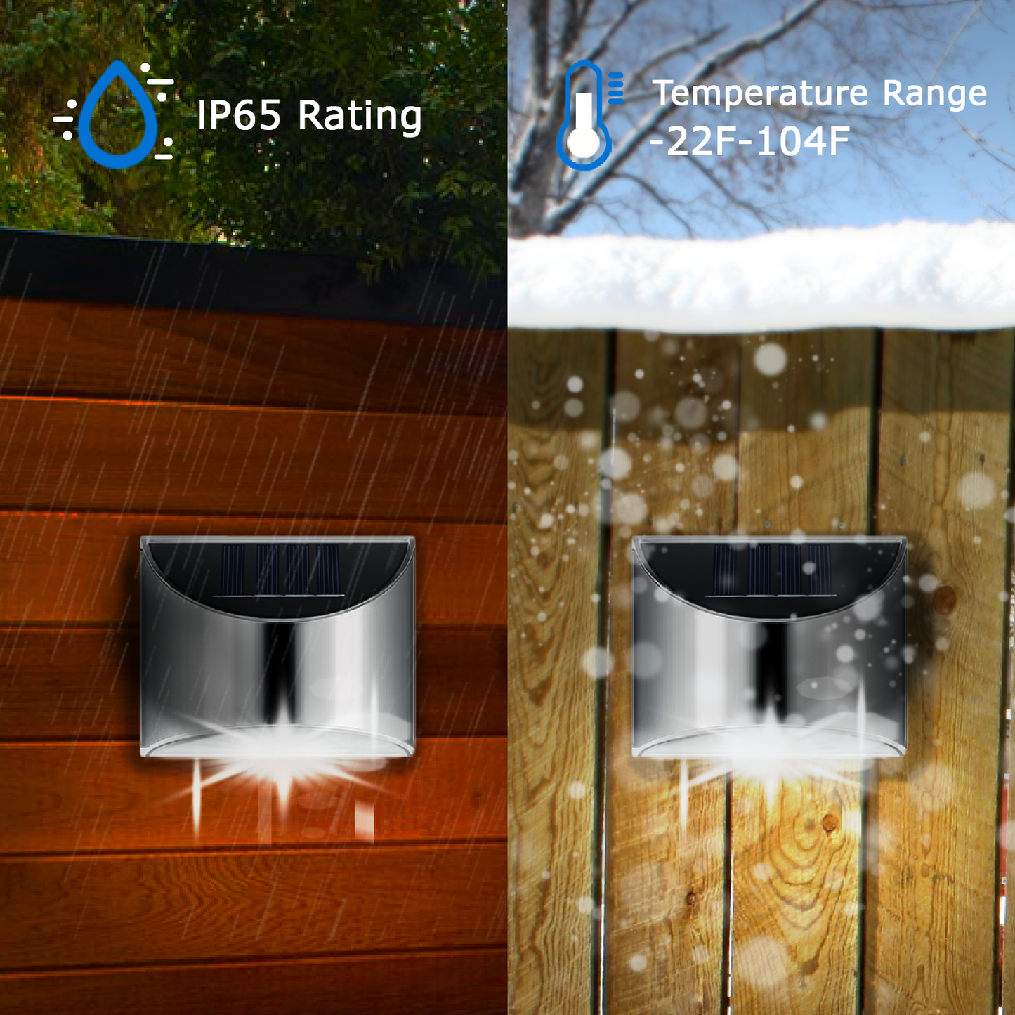 Applique Murale Solaire LED en Acier Inoxydable – Éclairage Extérieur Durable et Écologique