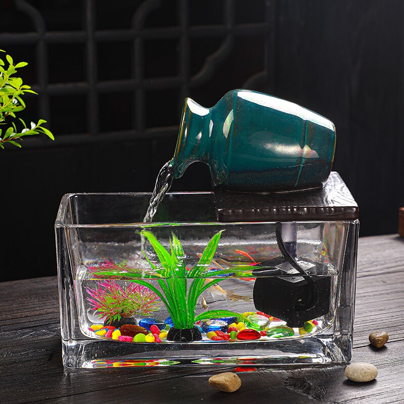 Deco Aquarium Jarre Fontaine