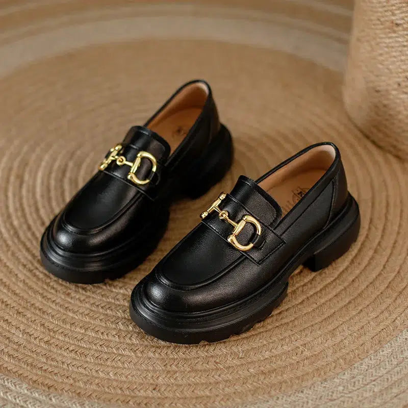 Mocassin compensé femme luxe-Old Money