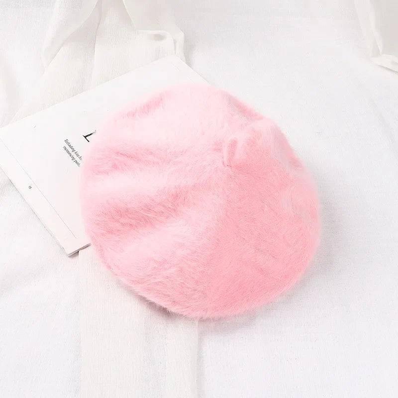 Béret Basque Femme Fourrure