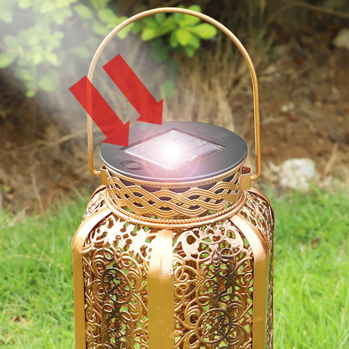 Lampe Solaire Antique Jardin