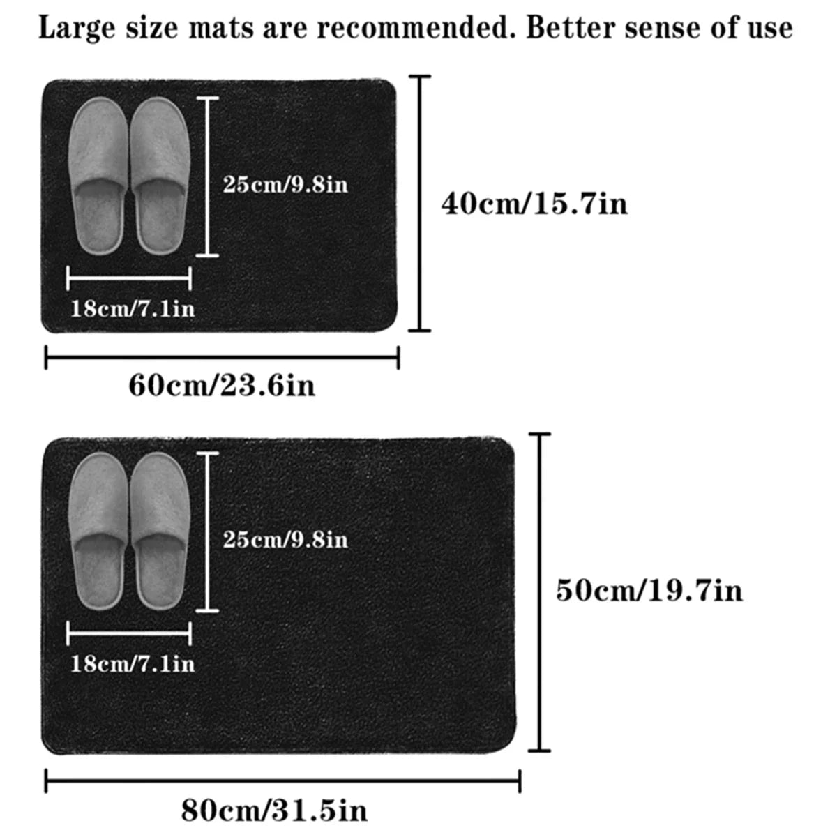 Tapis Salle de Bain Antidérapant