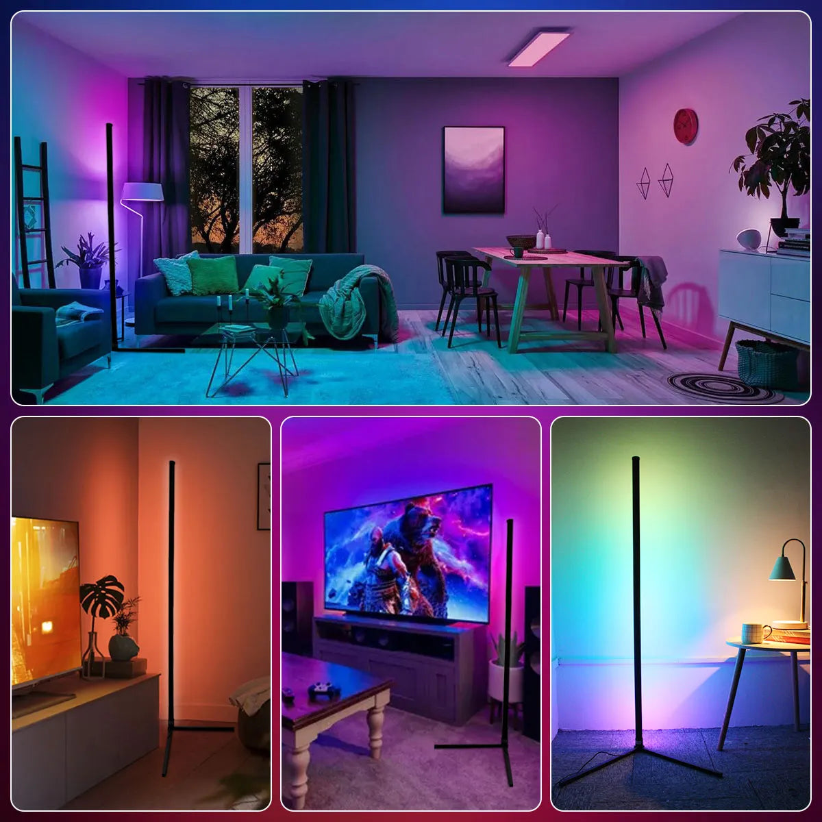Lampe Led RGB sur pied
