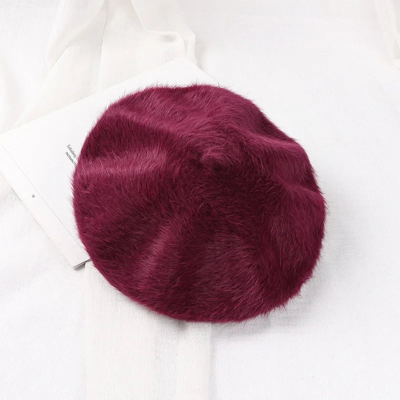 Béret Basque Femme Fourrure