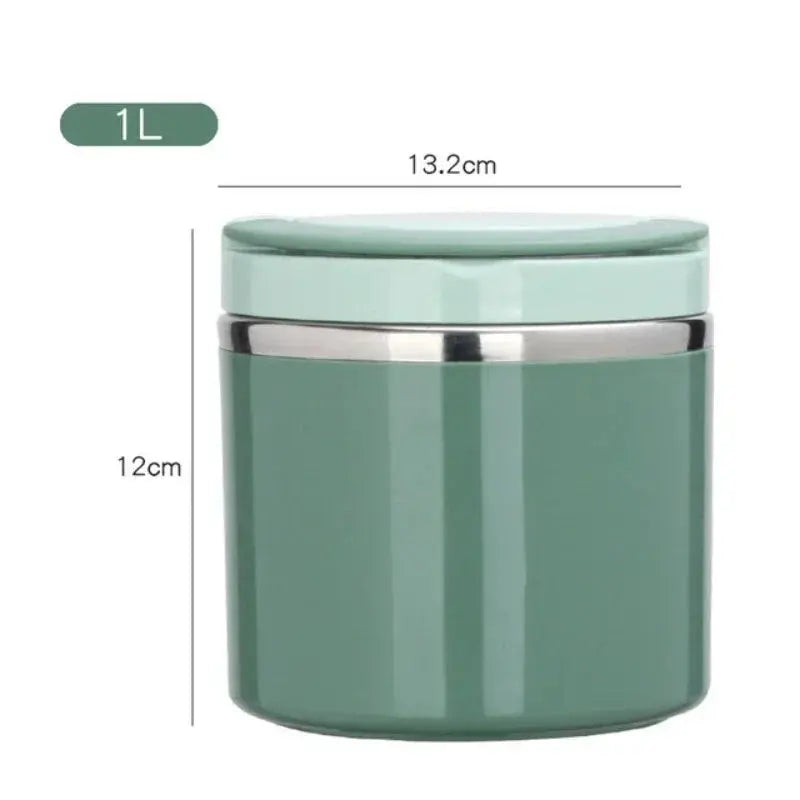 Thermos Alimentaire chaud 12H Vert 1L