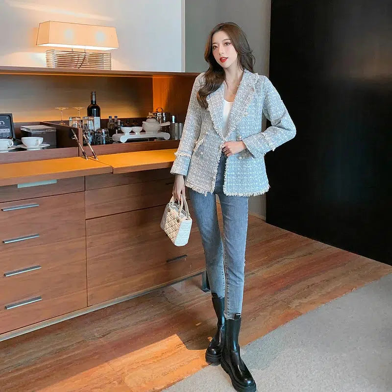 Veste en tweed femme