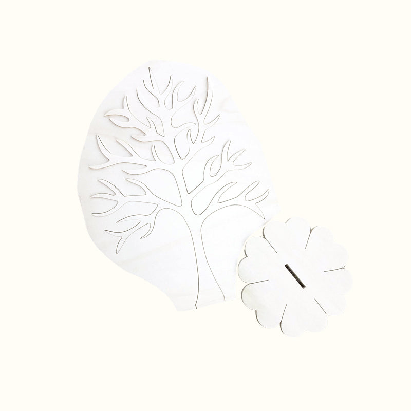 Arbre à bijoux en bois de peuplier