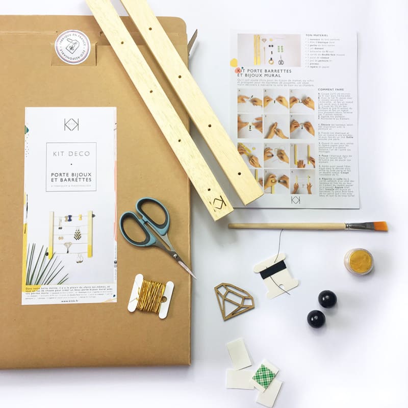 Kit DIY porte-bijoux mural