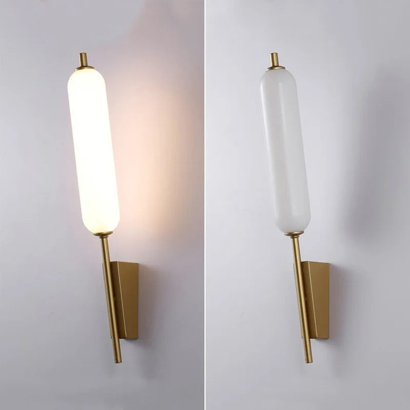 applique murale cage escalier or