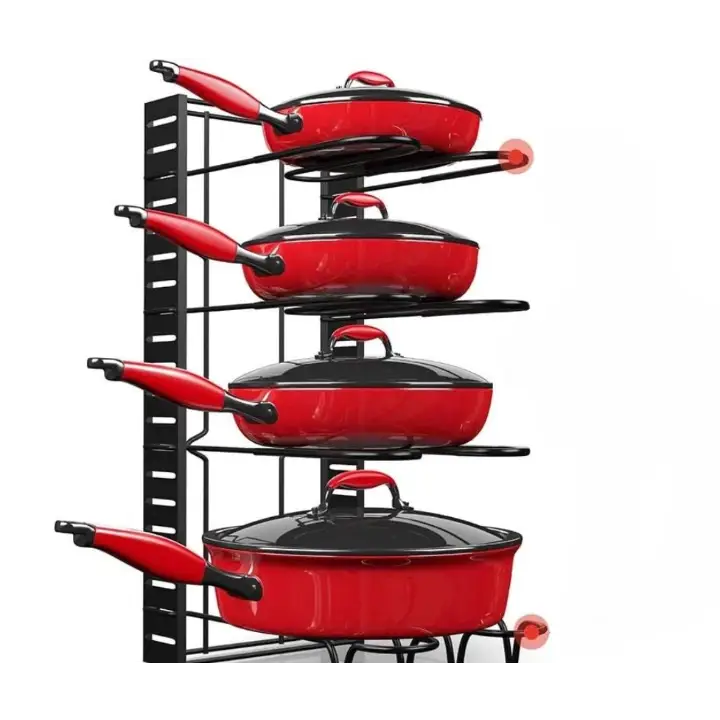 Organisateur de poêles & Casseroles Ajustable - 5 Niveaux