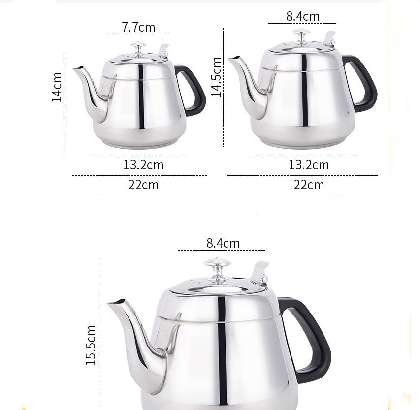 Théière à induction classique en inox