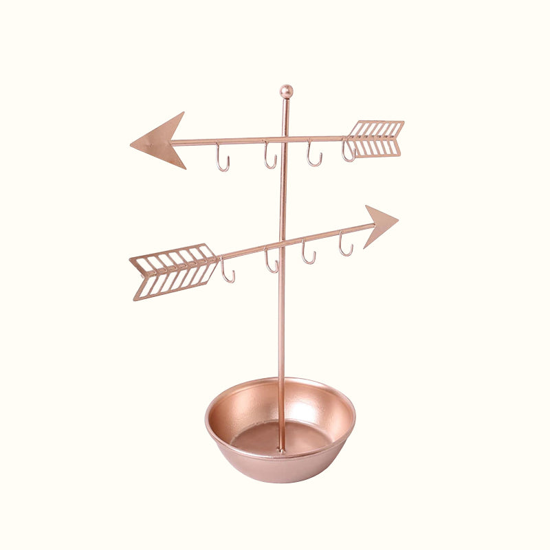 Porte-bijoux flèches et coupelle en métal