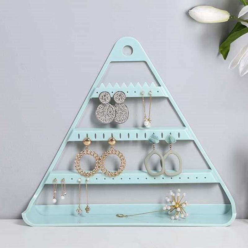 Porte-boucles d’oreilles pyramide mural