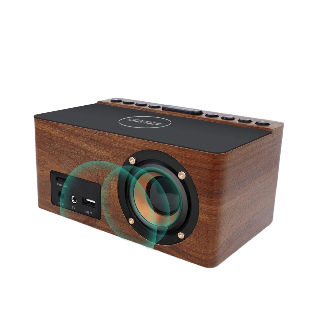 Radio réveil bois induction