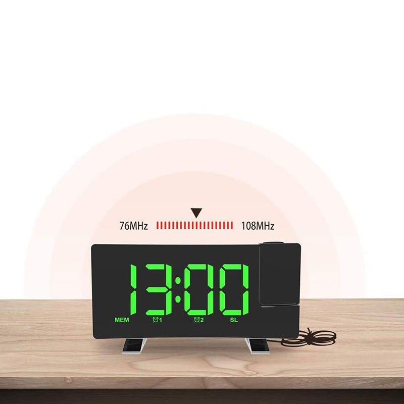 Radio réveil projecteur USB
