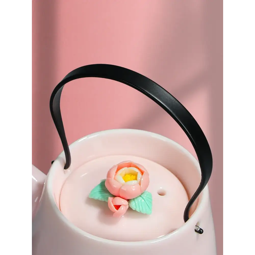 Théière Céramique Artisanale Fleurie