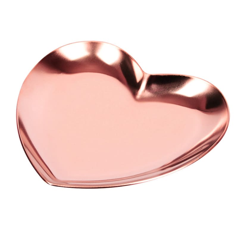Vide poches coeur métallique