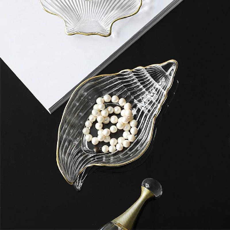 Vide poches coquillage transparent