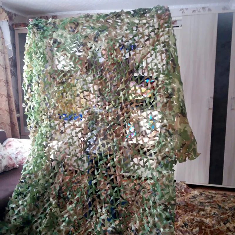 Voile d'Ombrage Rectangulaire de Style Camouflage Militaire