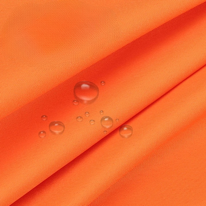 Voile d'Ombrage Rectangulaire Orange et Imperméable avec Anneaux