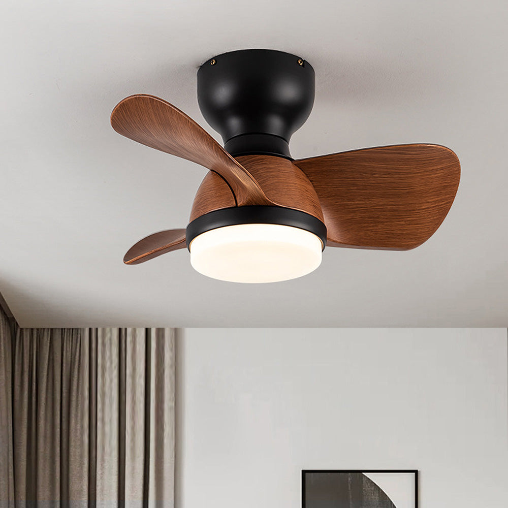 Ventilateur de Plafond en Bois avec Lumière LED – Élégance Moderne et Confort Optimal
