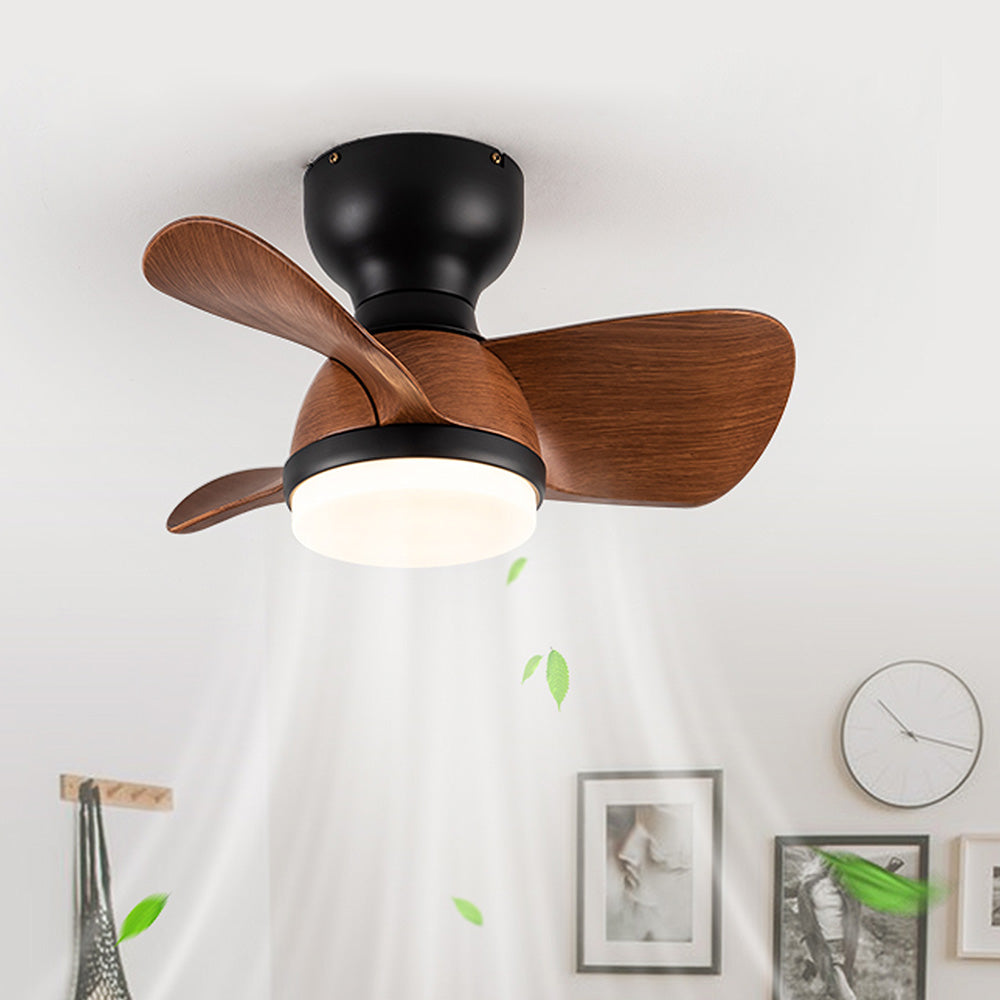 Ventilateur de Plafond en Bois avec Lumière LED – Élégance Moderne et Confort Optimal