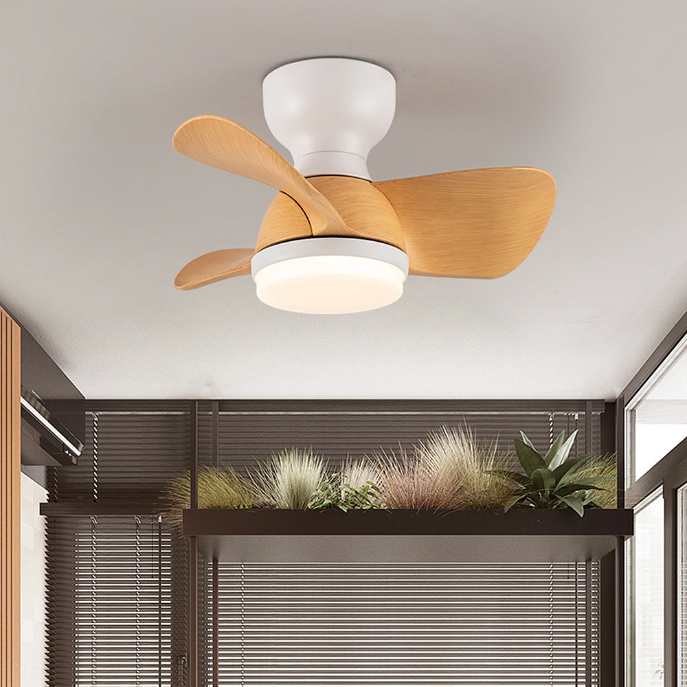 Ventilateur de Plafond en Bois avec Lumière LED – Élégance Moderne et Confort Optimal