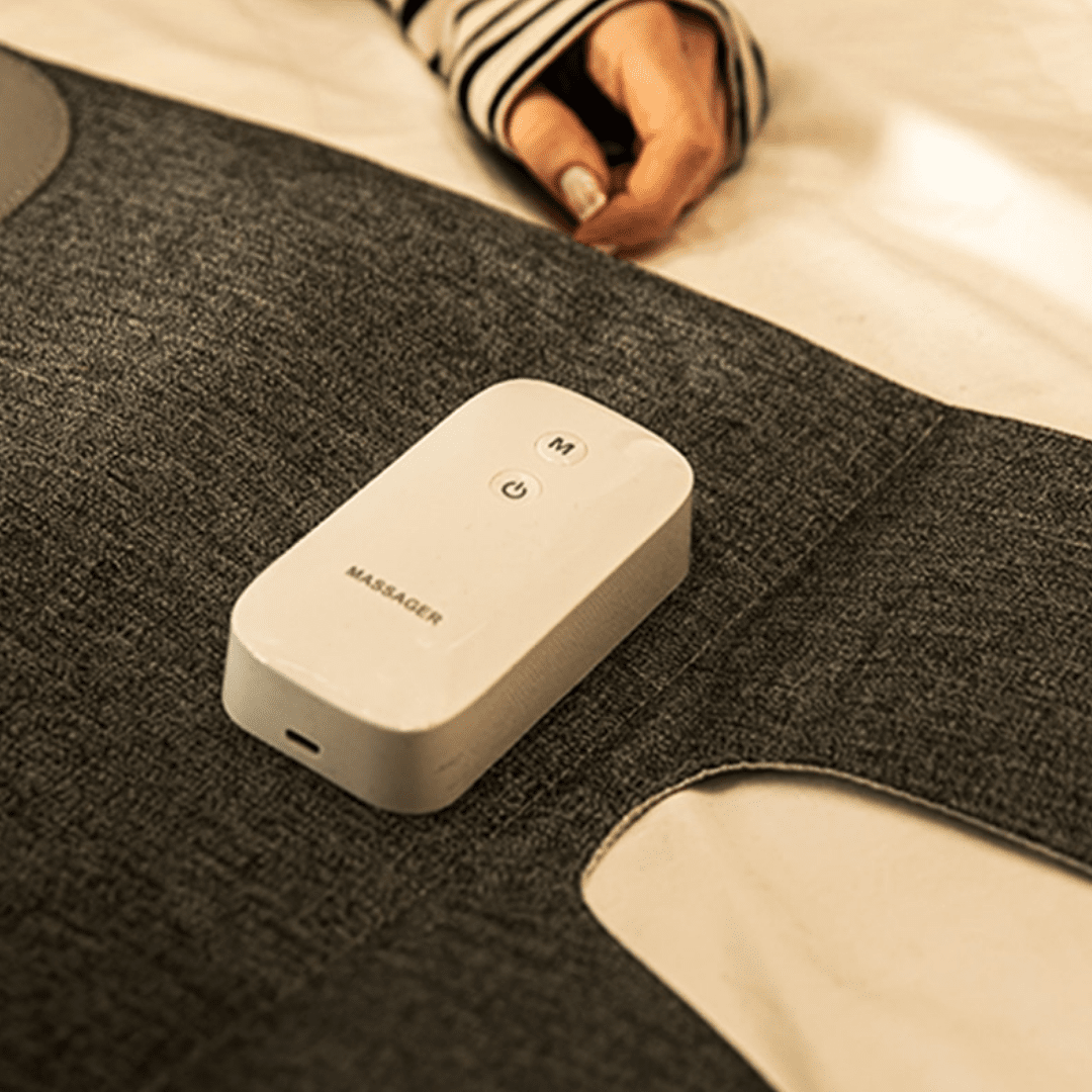 Appareil de Massage pour Jambes AirPulse – Compression d’Air, Chauffant, Sans Fil et Portable