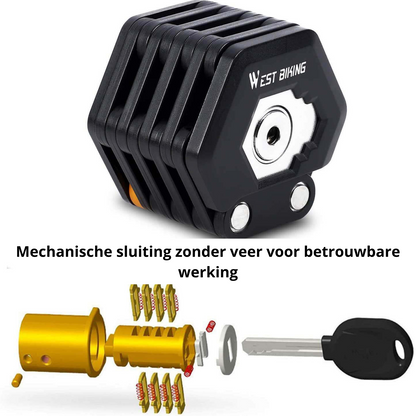 TitanLock Pro – Antivol Pliable Ultra-Résistant pour Vélo, Trottinette et Moto