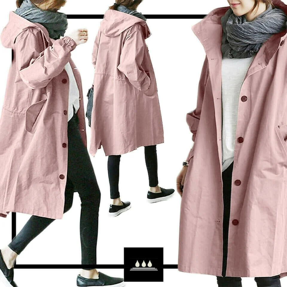 Veste Coupe-Vent Imperméable Oversize – Légère, Pratique et Élégante