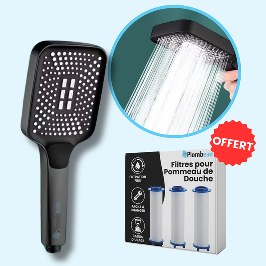 Tête de Douche Rectangle Large Haute Pression