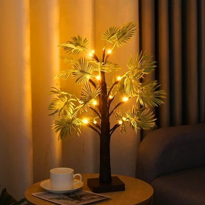 Guirlande LED Palmier de Noël - Lumières Décoratives pour Fêtes et Noël