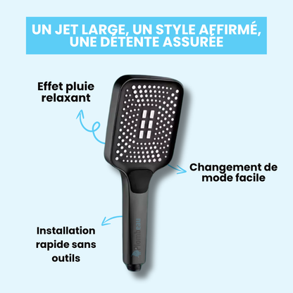 Tête de Douche Rectangle Large Haute Pression