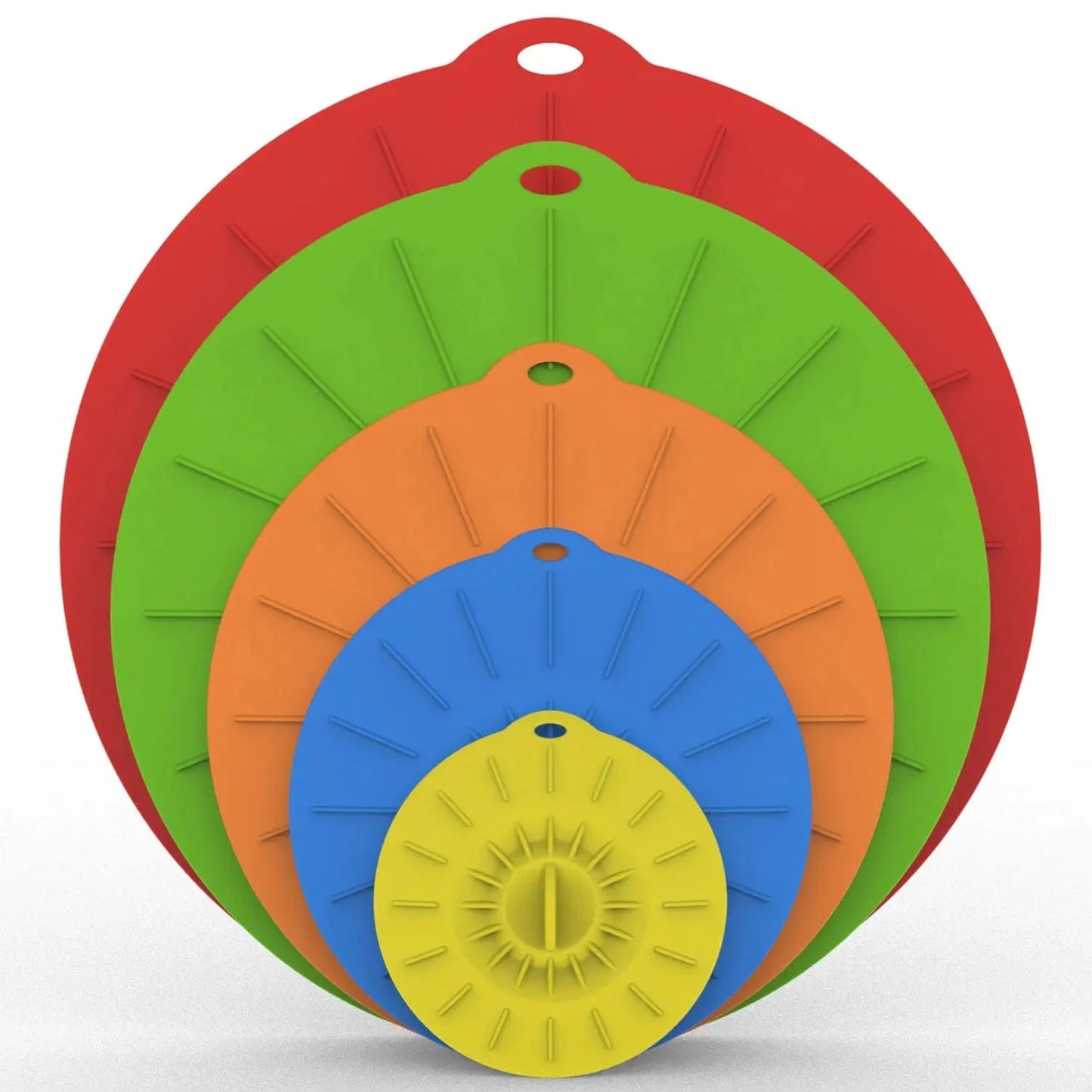 5 Housses Alimentaires en Silicone Réutilisables pour Couvrir Bols & Pots 5pcs random color