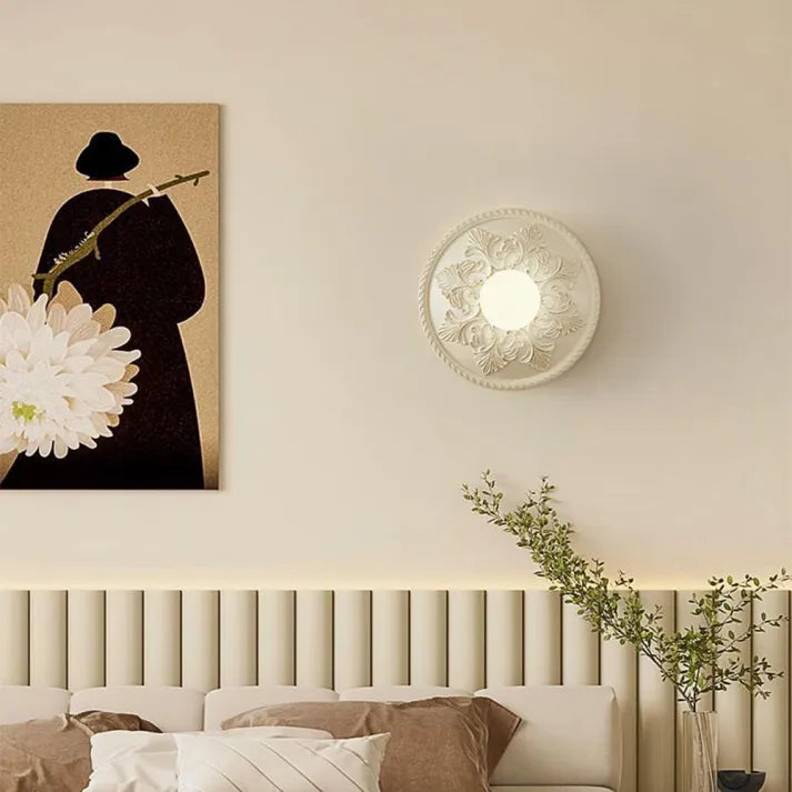 Applique Murale Moderne "Milchkaffee" en Résine et Verre – Élégance Contemporaine