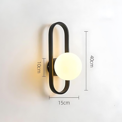 Applique Murale Camille – Lampe LED Élégante en Verre Satiné pour un Éclairage Moderne