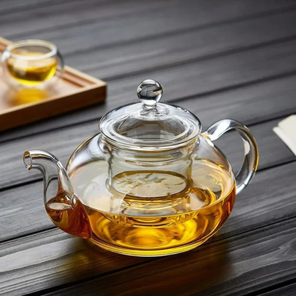 Théière en Verre Infuseur Magique