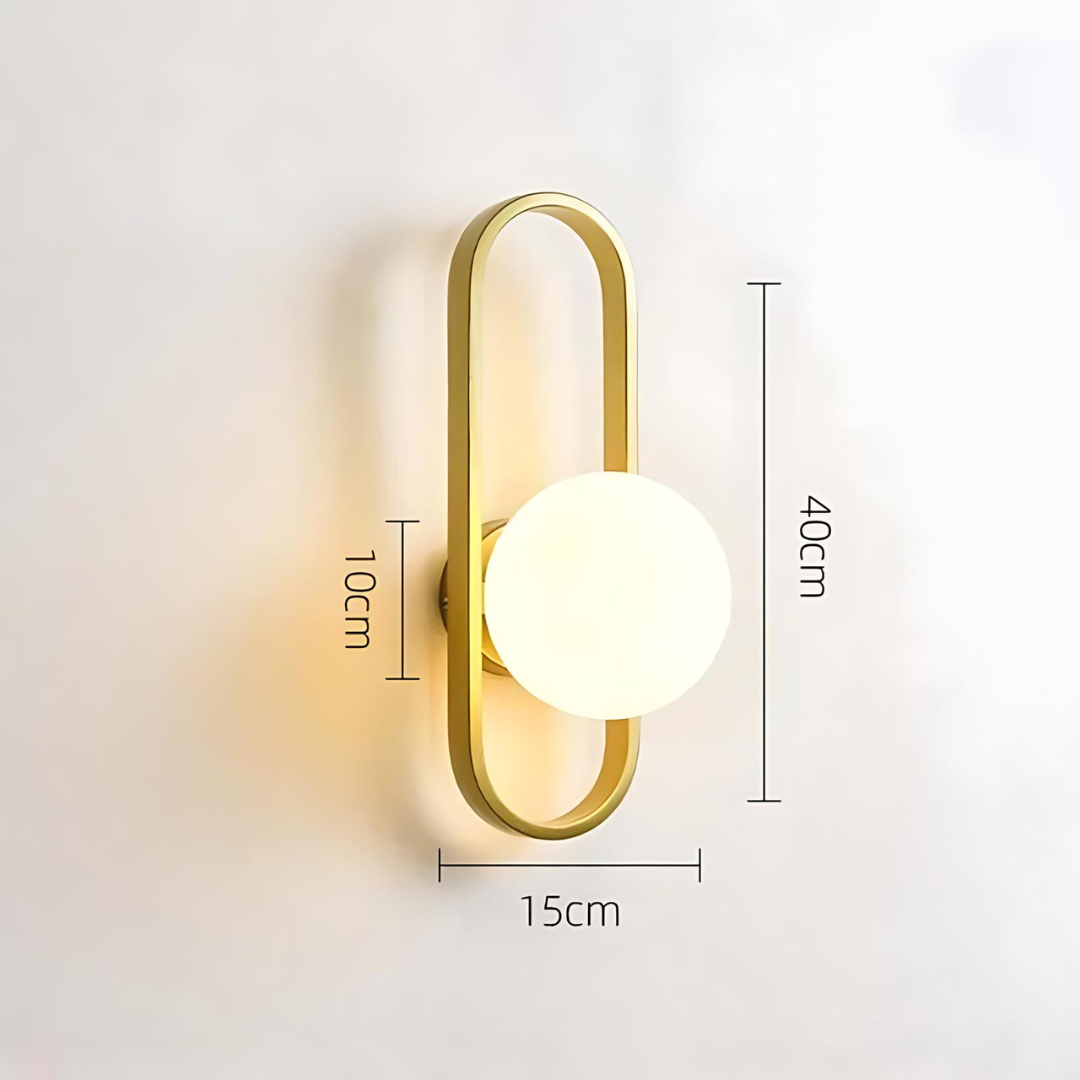 Applique Murale Camille – Lampe LED Élégante en Verre Satiné pour un Éclairage Moderne