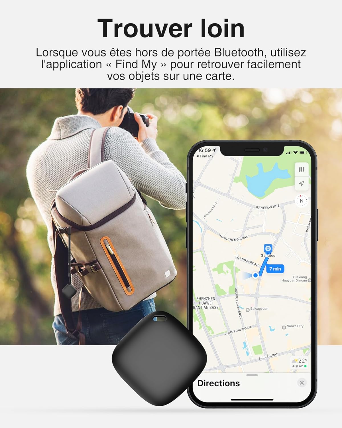 Traceur GPS Pour Chat et Chien - Pet Connect™