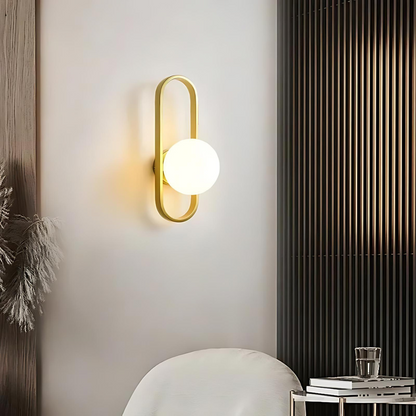 Applique Murale Camille – Lampe LED Élégante en Verre Satiné pour un Éclairage Moderne