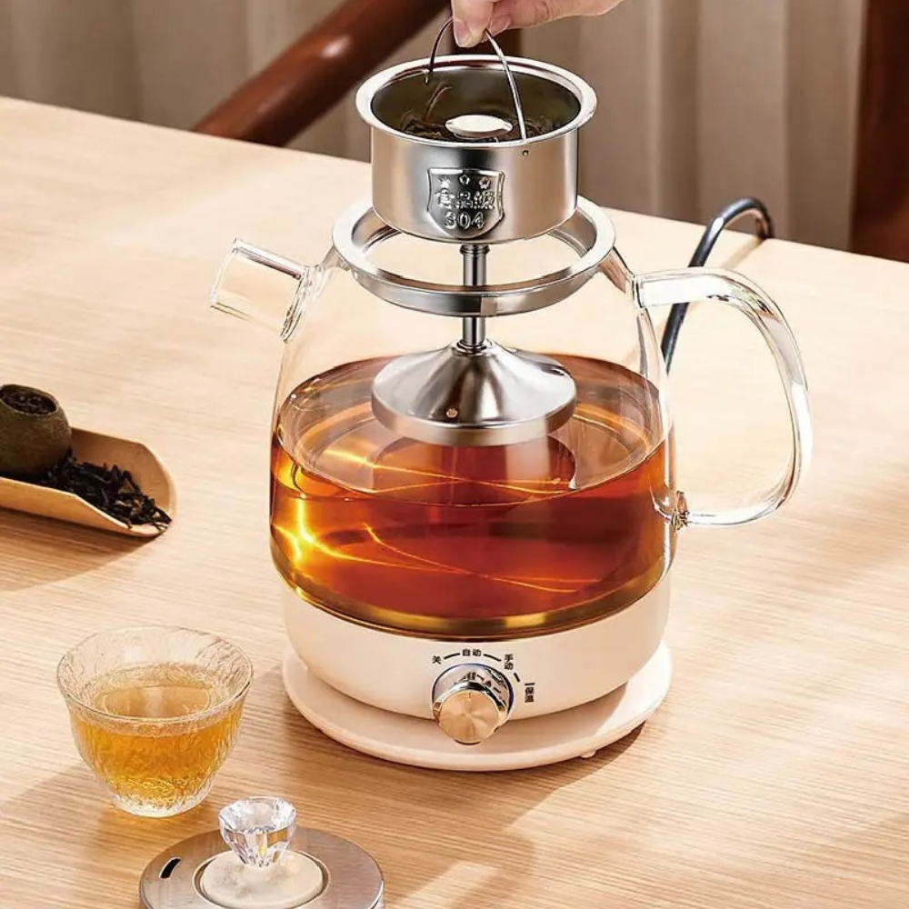 Théière en Verre Électrique