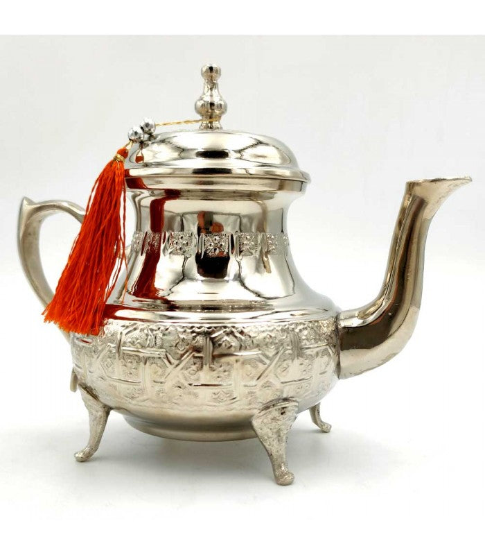 Théière marocaine artisanale en alpaga
