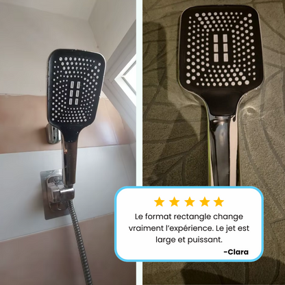 Tête de Douche Rectangle Large Haute Pression