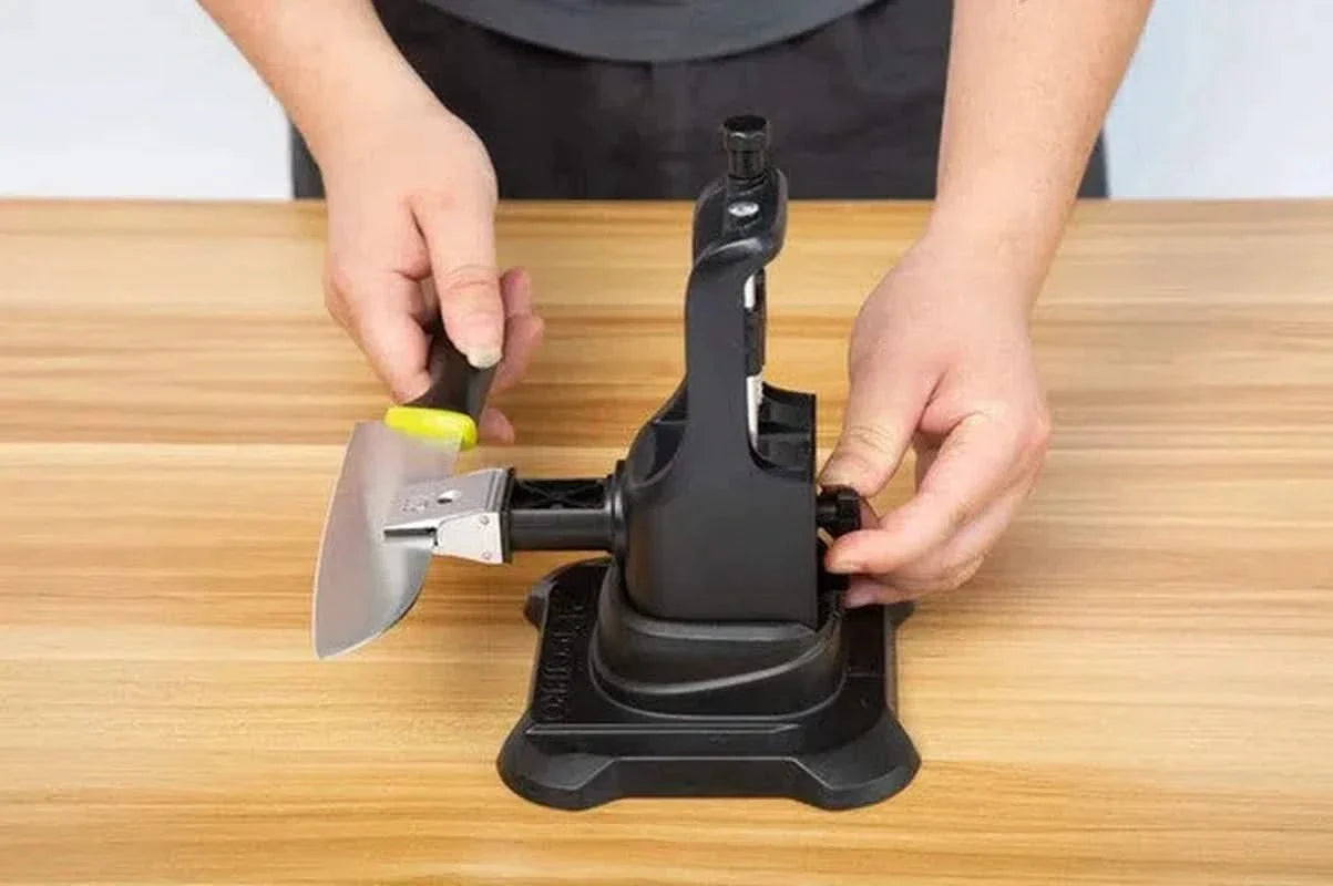 Affûteur de couteaux – Système à angle fixe avec pierres diamantées, pierres à aiguiser et polissage