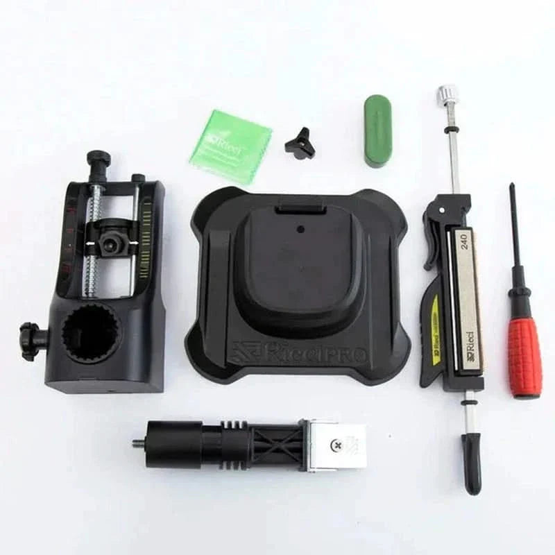 Affûteur de couteaux – Système à angle fixe avec pierres diamantées, pierres à aiguiser et polissage