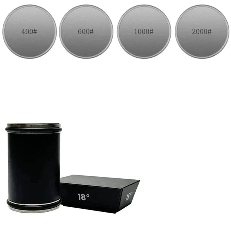 Aiguiseur avec angle d'aiguisage de 15° & 18° degré - Affûteur à rouleau