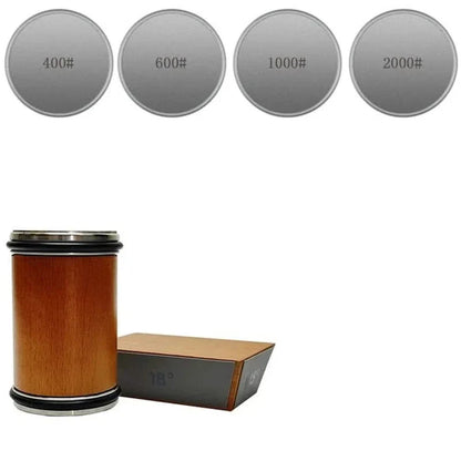 Aiguiseur avec angle d'aiguisage de 15° & 18° degré - Affûteur à rouleau